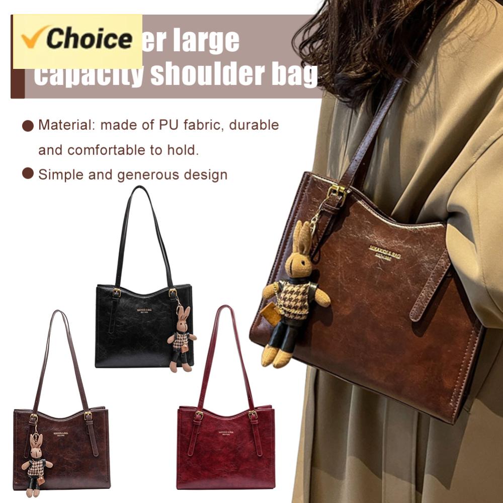Leather Work Handbags For Women - المرأة خمر تخفيف حقيبة حقيبة كتف