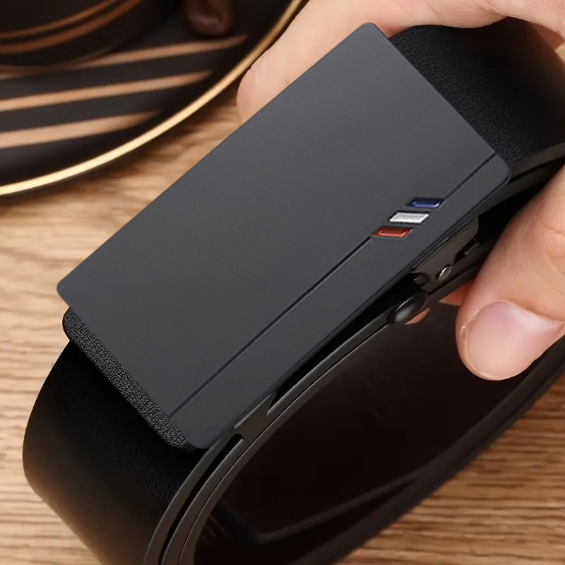 Leather Works Belt - حزام جلد PU أنيق للرجال -