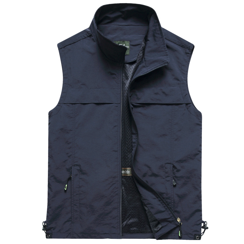 Leather Work Vest - الرجال في الهواء الطلق شبكة رقيقة