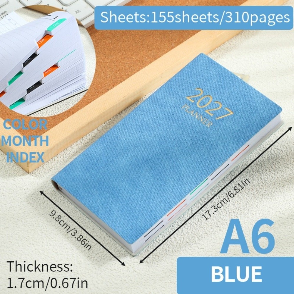 Leatherwork Journal - دفتر تخطيط يومي A6 لعام 2027