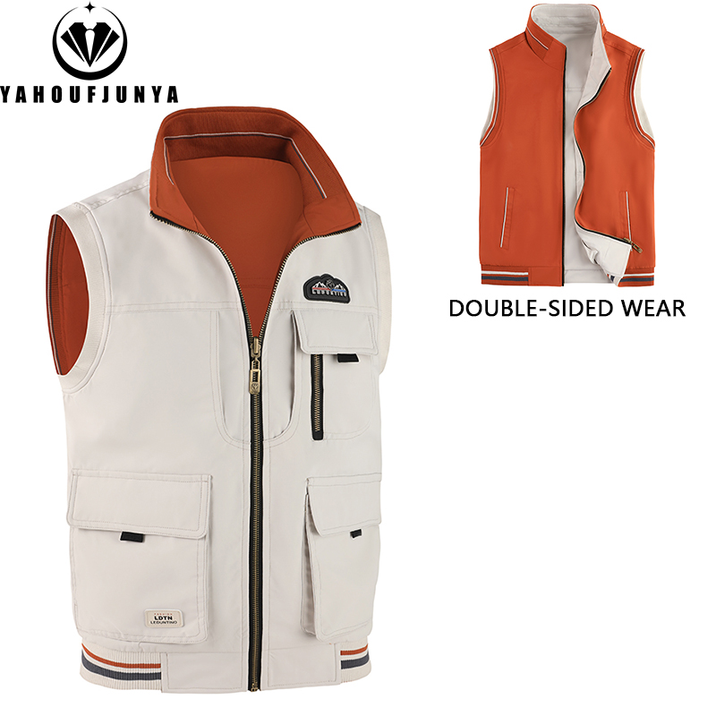 Leather Work Vest - سترة رجالية ربيعية صيفية 2026 خفيفة