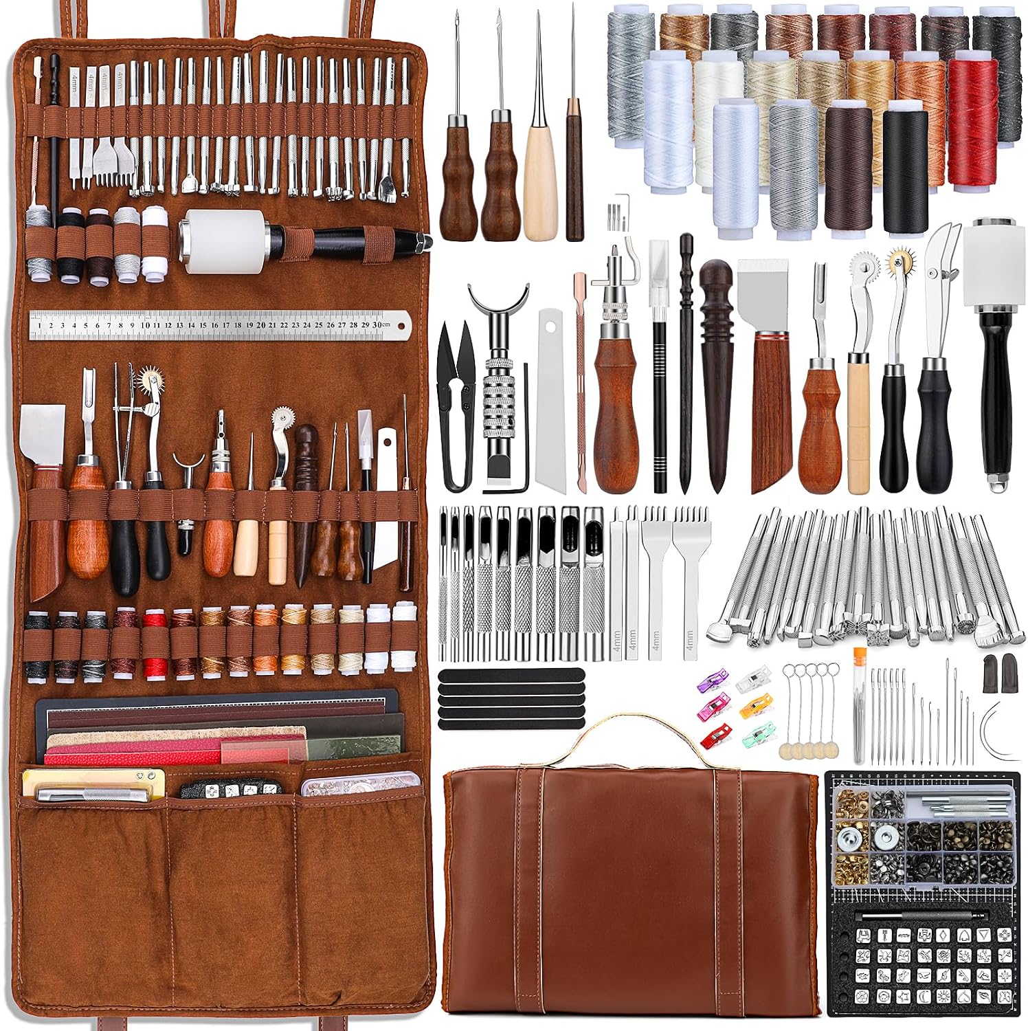 Leatherwork Tool Kit - طقم أدوات تشكيل الجلود، أدوات حرفية
