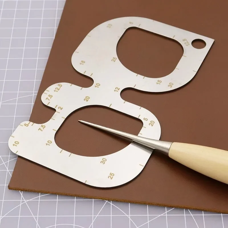 Leatherwork Templates - الفولاذ المقاوم للصدأ R لتحديد المواقع