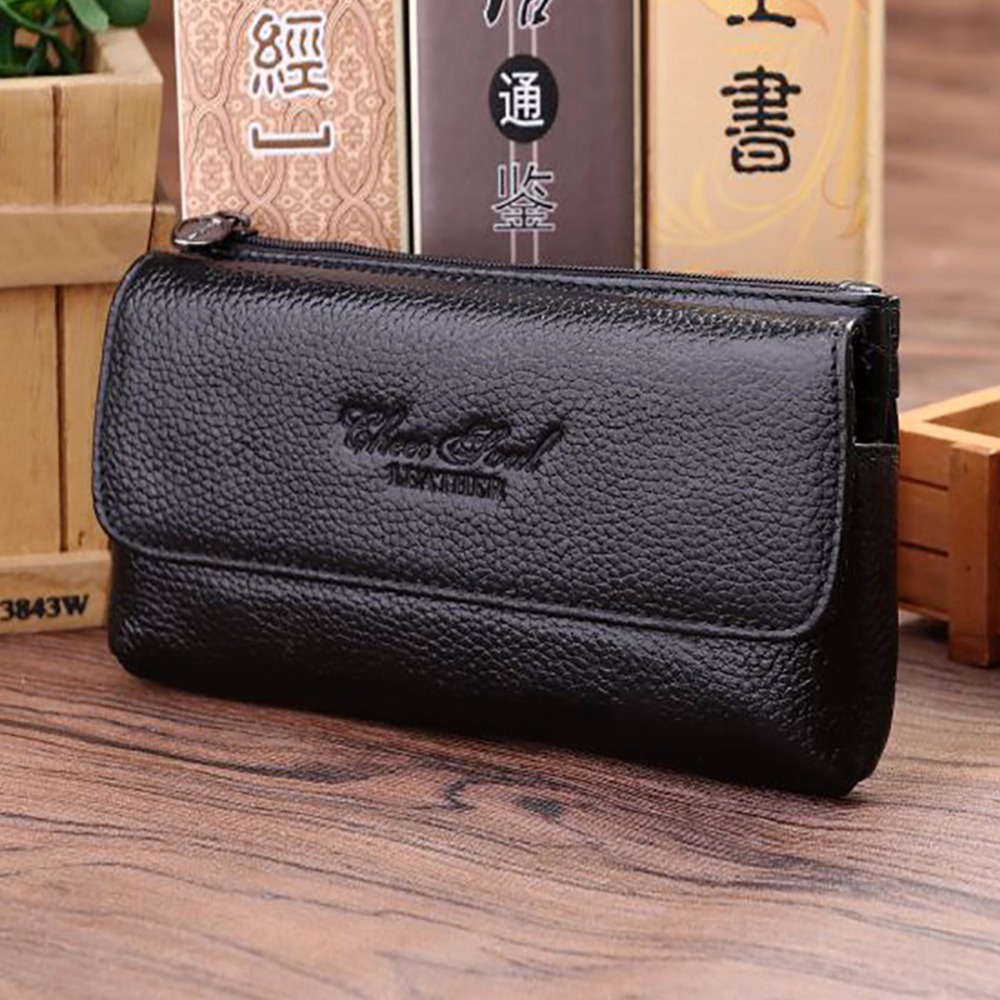 Leatherwork Bag - جلد طبيعي فاني حزمة للرجال ،