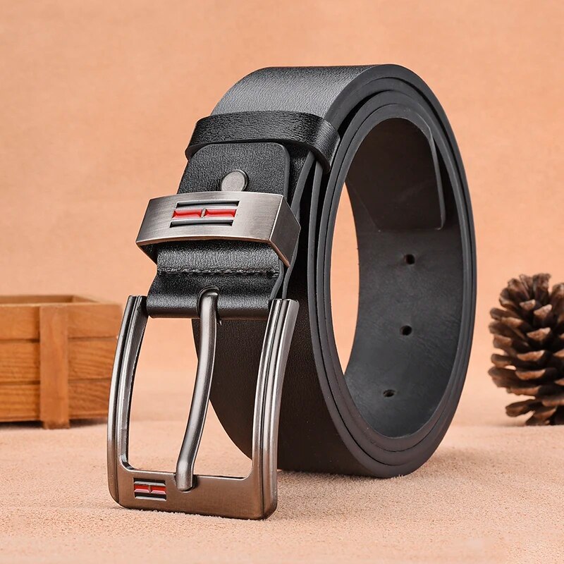 Leather Works Belt - حزام رجالي فاخر عصري غير رسمي