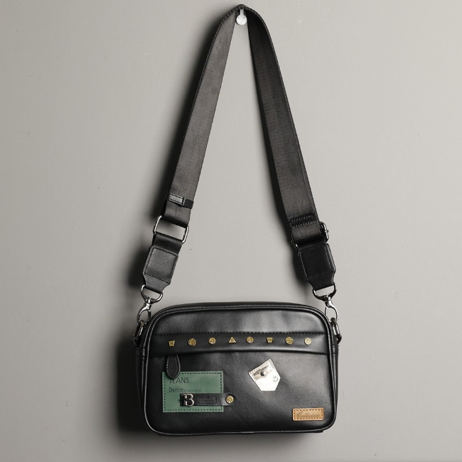 Leatherwork Bag - حقيبة كتف عصرية للشباب من الجلد