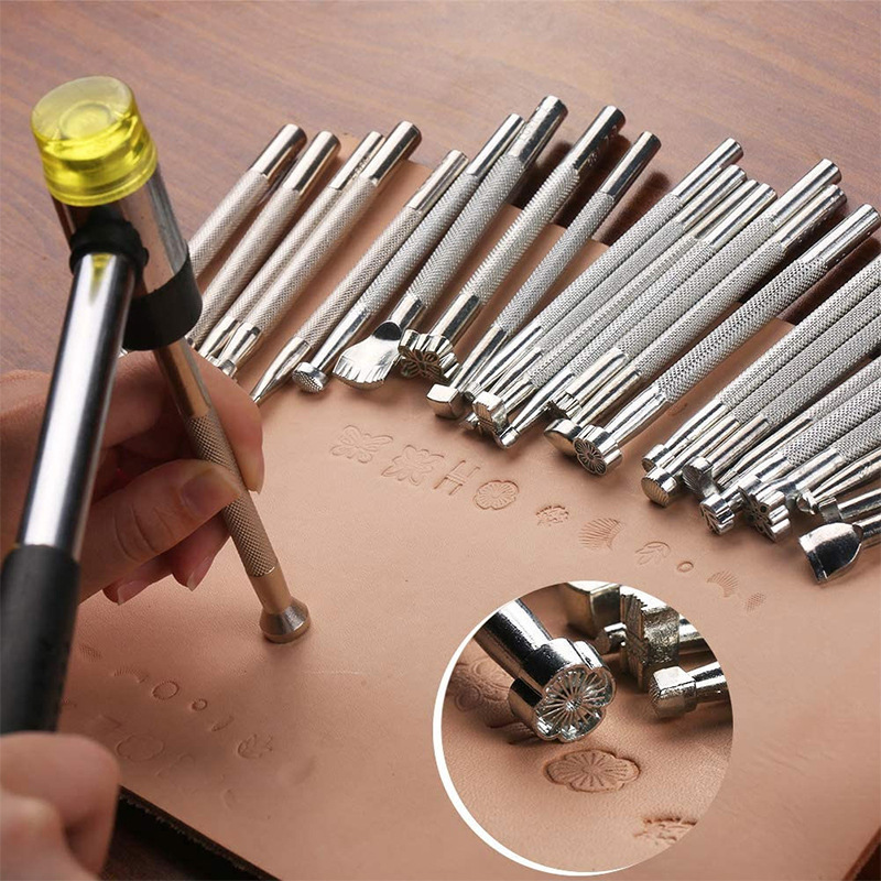 20 قطعة من أدوات ختم الجلد، أد - مراجعة Leatherwork Tool Kit وسعره