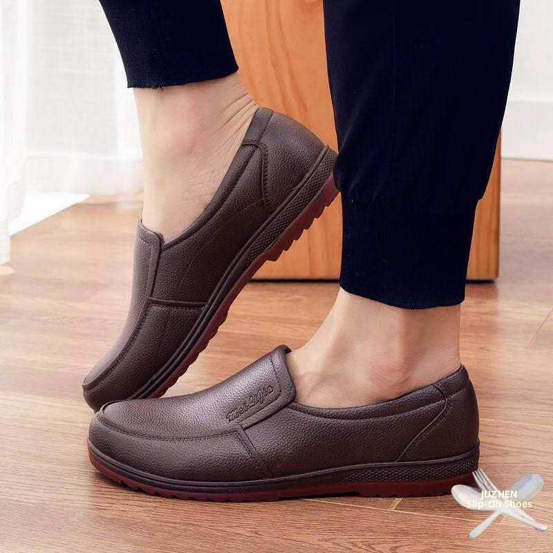 أحذية مطر رجالية كاجوال للعمل، - مراجعة Leather Work Youtube وسعره