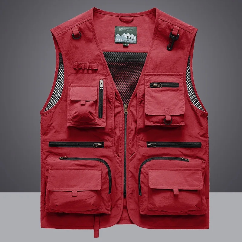 متعددة جيب سريعة الجافة شبكة ا - مراجعة Leather Work Vest وسعره