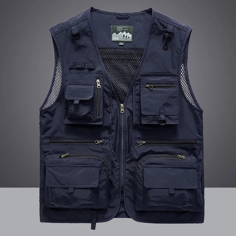 متعددة جيب سريعة الجافة شبكة ا - مراجعة Leather Work Vest وسعره