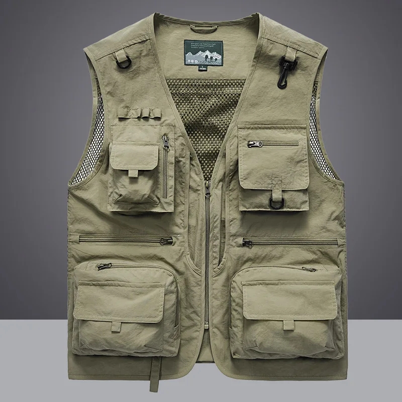 متعددة جيب سريعة الجافة شبكة ا - مراجعة Leather Work Vest وسعره