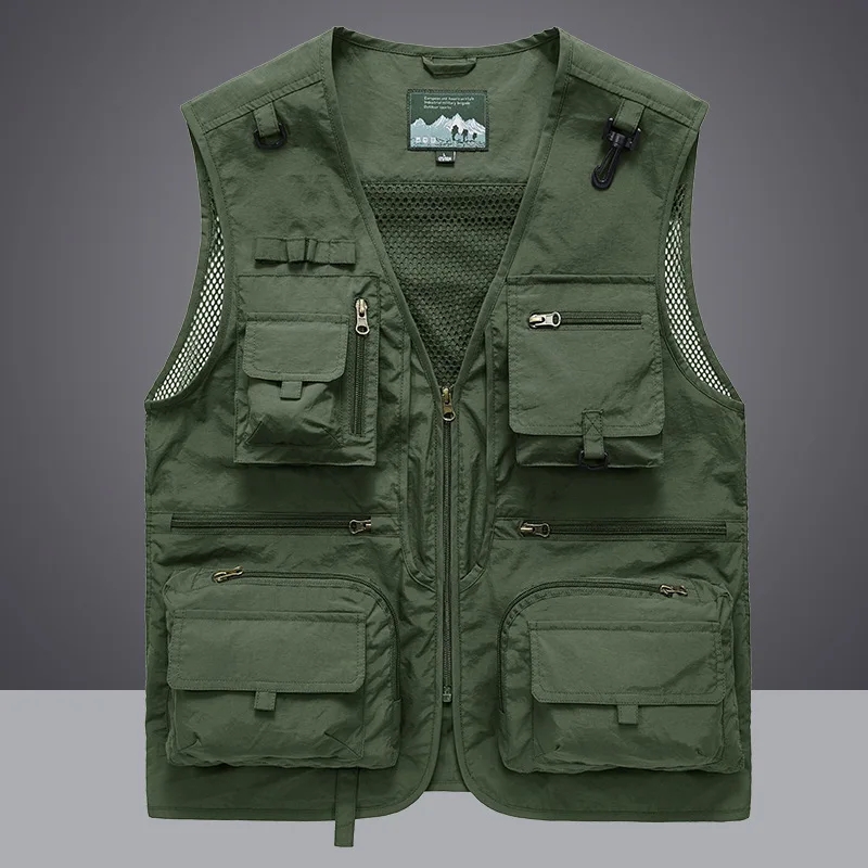متعددة جيب سريعة الجافة شبكة ا - مراجعة Leather Work Vest وسعره