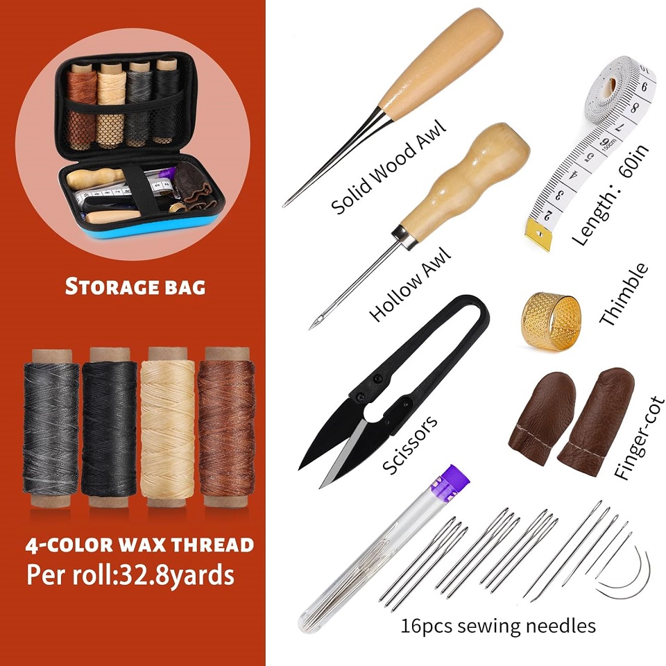 مجموعة أدوات الخياطة الجلدية م - مراجعة Leatherwork Tool Kit وسعره