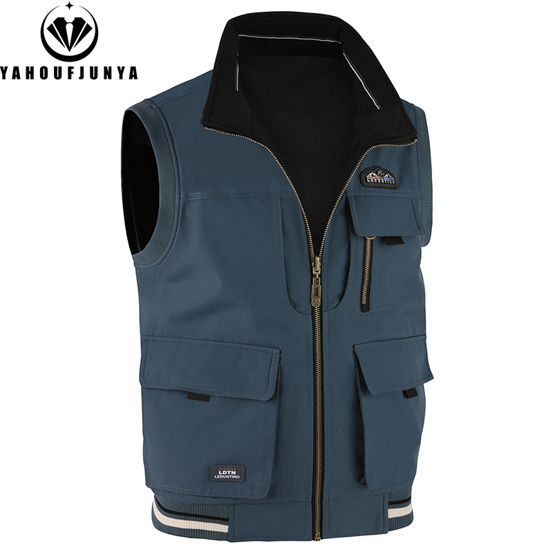 سترة رجالية ربيعية صيفية 2026  - مراجعة Leather Work Vest وسعره