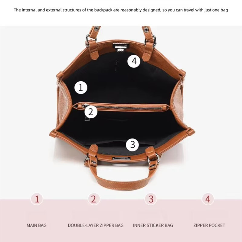 حقيبة يد نسائية كبيرة السعة من - مراجعة Leather Work Handbags For Women وسعره