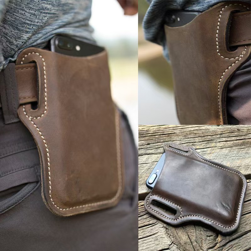حقيبة خصر رجالية جلدية عتيقة ل - مراجعة Leather Works Belt وسعره