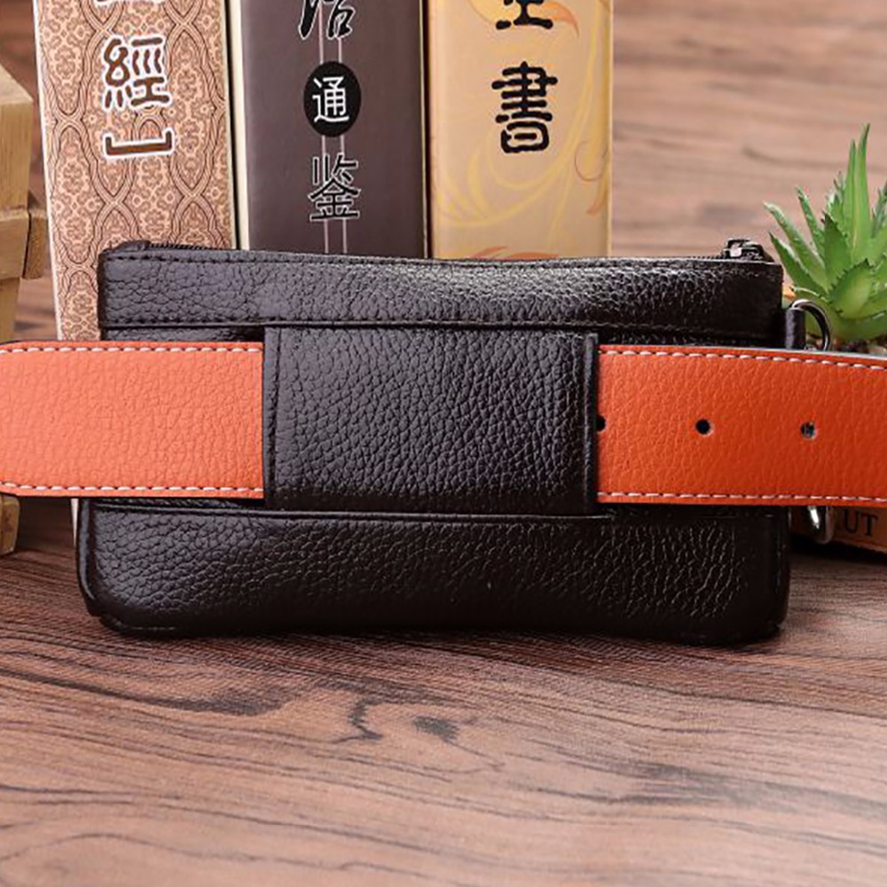 جلد طبيعي فاني حزمة للرجال ، ا - مراجعة Leatherwork Bag وسعره