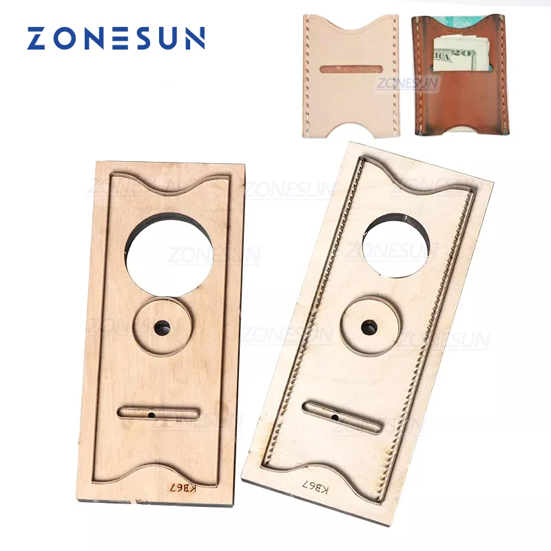 ZONESUN C2 حامل بطاقة الائتمان - مراجعة Leatherwork Templates وسعره