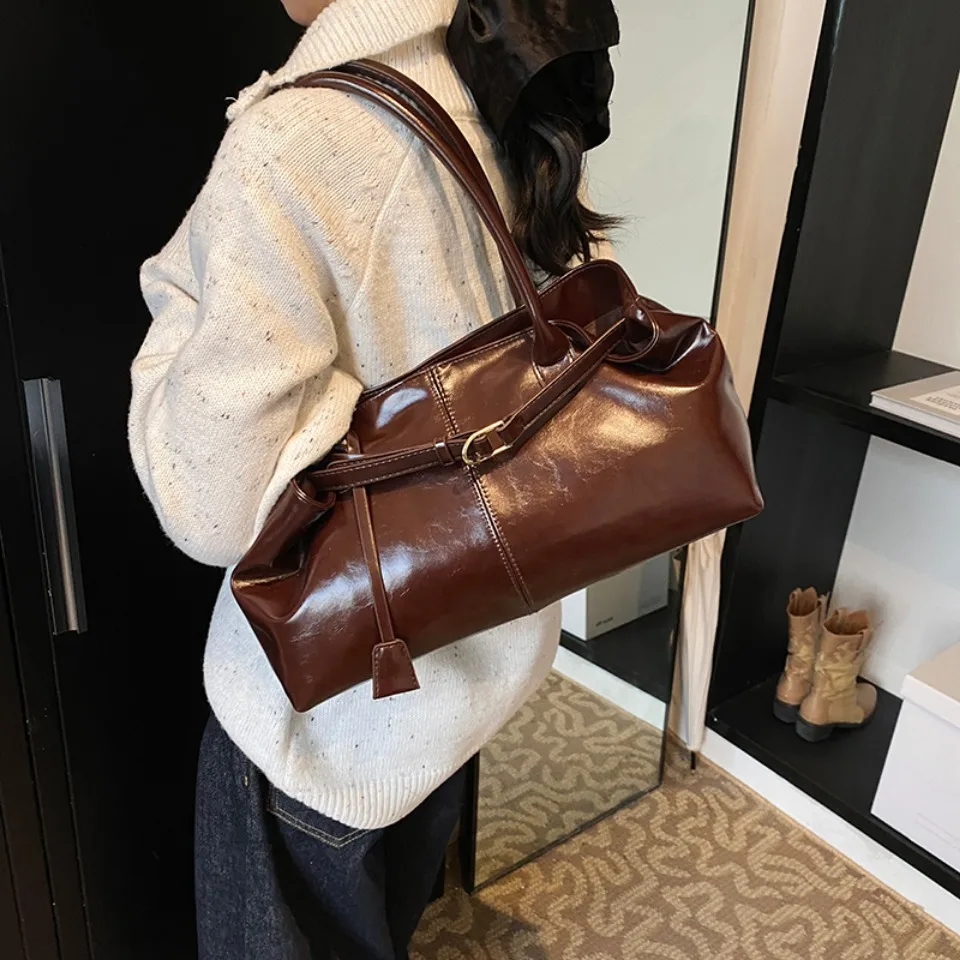 الشتاء النفط بولي Leather الجل - مراجعة Leather Work Handbags For Women وسعره