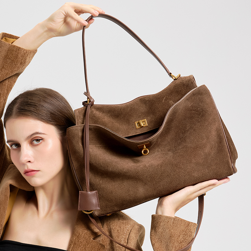حقيبة نسائية كبيرة السعة من ال - مراجعة Leather Work Handbags For Women وسعره