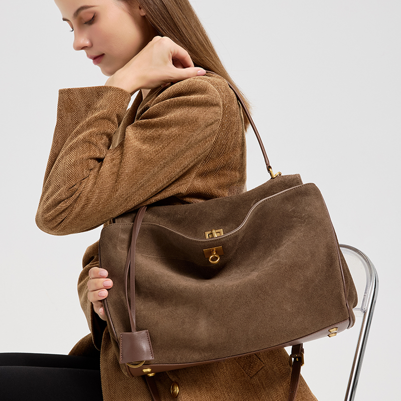 حقيبة نسائية كبيرة السعة من ال - مراجعة Leather Work Handbags For Women وسعره