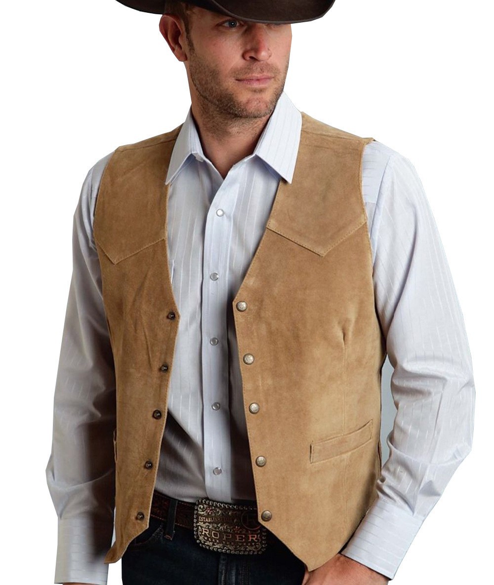 سترة رجالية 2026 من الجلد المد - مراجعة Leather Work Vest وسعره